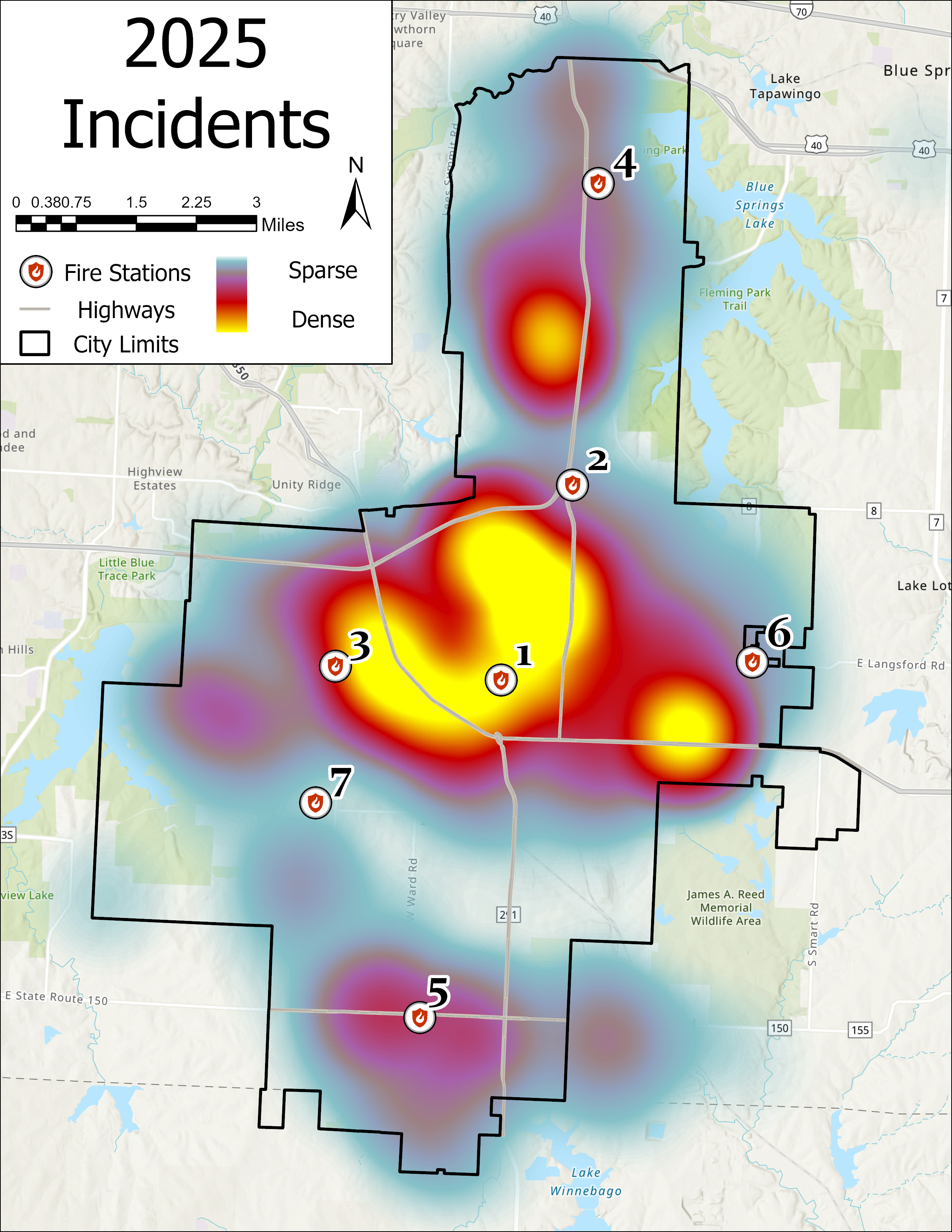 Incident Heat Map 2025